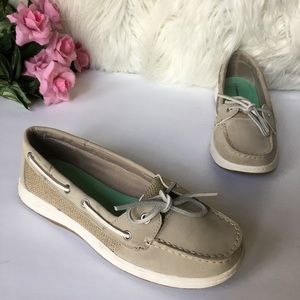 🔥Croft & Barrow Womens Tan Boat Slip-On Shoes Sz8